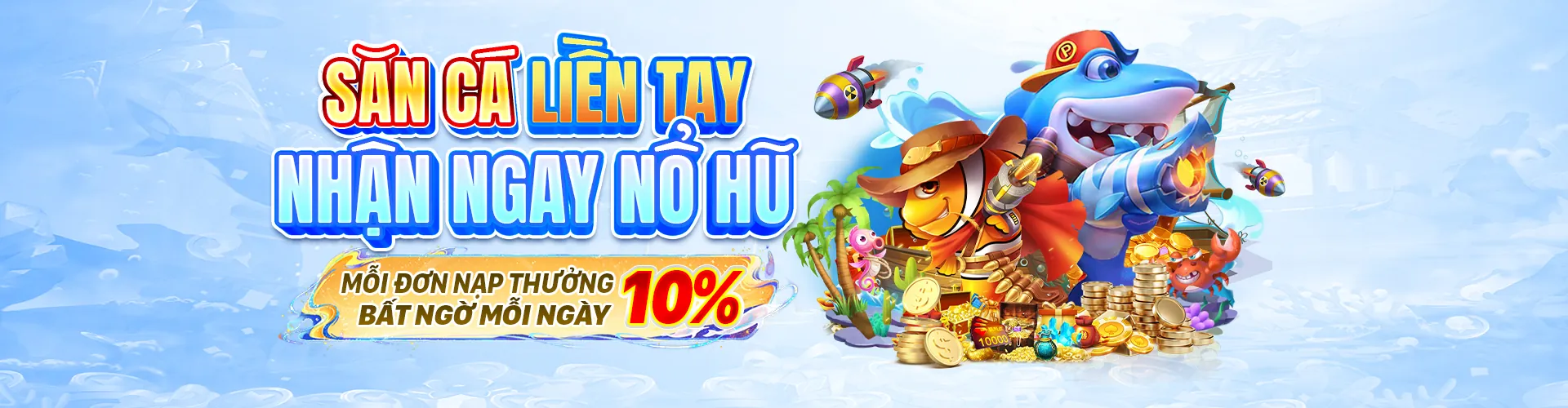 Hình ảnh chính game bắn cá WW888 với đại dương và tiền vàng